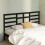 Berkfield Bed Headboard Black 206x4x104 cm Solid Wood Pine 1