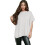 Women'S Loose Dropped Shoulder Short Sleeve Pullover Sweater White XL 1