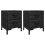 Berkfield Bedside Cabinets 2 pcs Black 36x30x45 cm Solid Wood Pine 2
