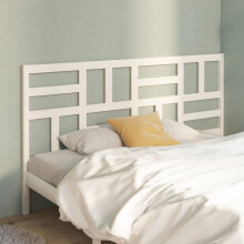Berkfield Bed Headboard White 186x4x104 cm Solid Wood Pine