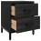 Berkfield Bedside Cabinets 2 pcs Black 36x30x45 cm Solid Wood Pine 4