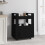 Berkfield Kitchen Trolley Black 60x45x80 cm Engineered Wood 1