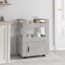 Berkfield Kitchen Trolley Concrete Grey 60x45x80 cm Engineered Wood