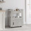Berkfield Kitchen Trolley Concrete Grey 60x45x80 cm Engineered Wood 1