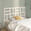 Berkfield Bed Headboard White 126x4x104 cm Solid Wood Pine 1