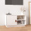Berkfield TV Cabinet White 70x34x40 cm Solid Wood Pine 1