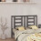 Berkfield Bed Headboard Grey 126x4x100 cm Solid Wood Pine 1
