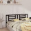 Berkfield Bed Headboard Black 206x4x100 cm Solid Pine Wood 1