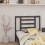Berkfield Bed Headboard Grey 106x4x100 cm Solid Wood Pine 1