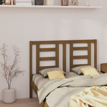 Berkfield Bed Headboard Honey Brown 126x4x100 cm Solid Wood Pine
