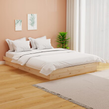 Berkfield Bed Frame without Mattress Solid Wood Small Double