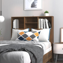 Berkfield Headboard Cabinet Brown Oak 100x19x103.5 cm