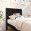 Berkfield Bed Headboard Black 95.5x4x100 cm Solid Wood Pine 1