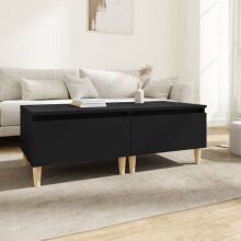 Berkfield Side Tables 2 pcs Black 50x46x35 cm Engineered Wood
