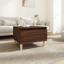 Berkfield Side Table Brown Oak 50x46x35 cm Engineered Wood