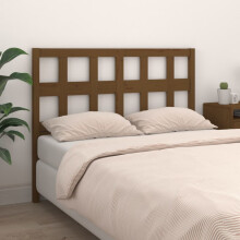 Berkfield Bed Headboard Honey Brown 125.5x4x100 cm Solid Wood Pine