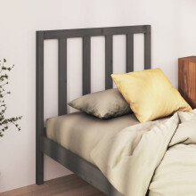 Berkfield Bed Headboard Grey 96x4x100 cm Solid Wood Pine