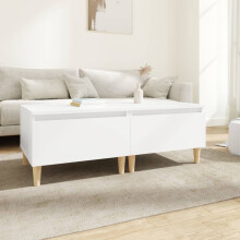 Berkfield Side Tables 2 pcs White 50x46x35 cm Engineered Wood
