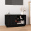 Berkfield TV Cabinet Black 70x34x40 cm Solid Wood Pine 1