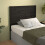 Berkfield Bed Headboard Black 96x4x100 cm Solid Wood Pine 1