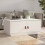 Berkfield Coffee Table White 80x50x35 cm Solid Wood Pine 1