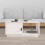 Berkfield Coffee Table White 80x50x35.5 cm Solid Wood Pine 1