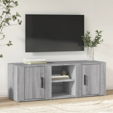 Berkfield TV Cabinet Grey Sonoma 100x31.5x35 cm Engineered Wood