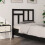 Berkfield Bed Headboard Black 95.5x4x100 cm Solid Wood Pine 1