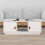Berkfield Coffee Table White 100x50x35 cm Solid Wood Pine 1