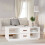 Berkfield Coffee Table White 100x50x41 cm Solid Wood Pine 1