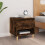 Berkfield Bedside Table Smoked Oak 50x46x50 Engineered Wood 1