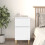 Berkfield Bedside Cabinet White 40x35x70 cm 1