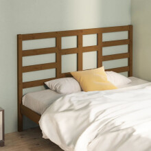 Berkfield Bed Headboard Honey Brown 141x4x104 cm Solid Wood Pine