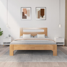 Berkfield Bedside Tables 2 pcs High Gloss White 50x46x50 Engineered Wood