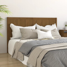 Berkfield Bed Headboard Honey Brown 205.5x4x100 cm Solid Pine Wood