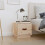 Berkfield Bedside Cabinet 40x34x35 cm Solid Wood Pine 1