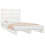 Berkfield Bed Frame without Mattress White 75x190 cm Small Single Solid Wood Pine 4
