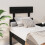 Berkfield Bed Headboard Black 93.5x3x81 cm Solid Wood Pine 1