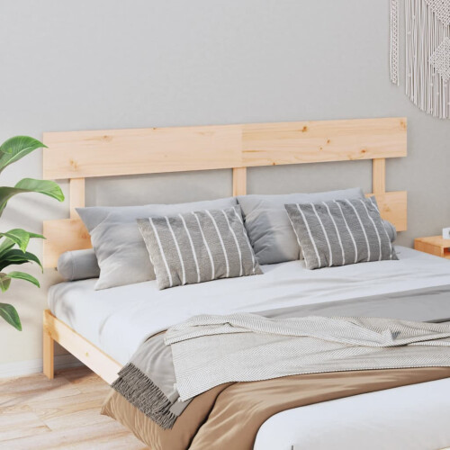 Berkfield Bed Headboard 204x3x81 cm Solid Wood Pine