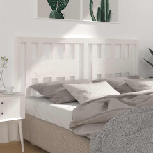 Berkfield Headboard White 146x4x100 cm Solid Wood Pine