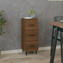 Berkfield Sideboard Brown oak 34.5x34x90 cm Engineered Wood