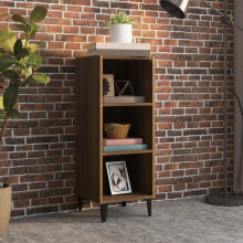 Berkfield Sideboard Brown Oak 34.5x32.5x90 cm Engineered Wood