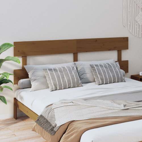 Berkfield Bed Headboard Honey Brown 204x3x81 cm Solid Wood Pine