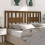 Berkfield Headboard Honey Brown 126x4x100 cm Solid Wood Pine 1