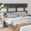 Berkfield Bed Headboard Grey 144x3x81 cm Solid Wood Pine 1