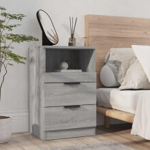 Berkfield Bedside Cabinet Grey Sonoma Engineered Wood