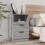 Berkfield Bedside Cabinet Grey Sonoma Engineered Wood 1