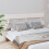 Berkfield Bed Headboard White 204x3x81 cm Solid Wood Pine 1
