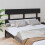 Berkfield Bed Headboard Black 164x3x81 cm Solid Wood Pine 1