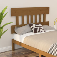 Berkfield Bed Headboard Honey Brown 123.5x3x81 cm Solid Wood Pine